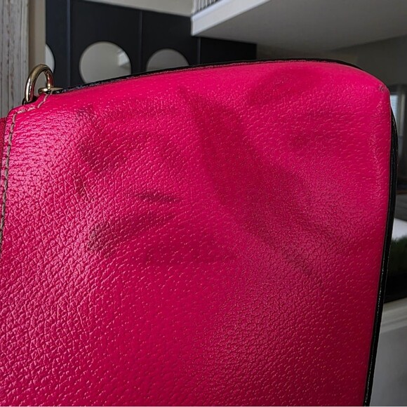 Pink Sapphire Kate Spade Wellesley Byrd Shoulder Bag 6x11 Flaw - Picture 7 of 8